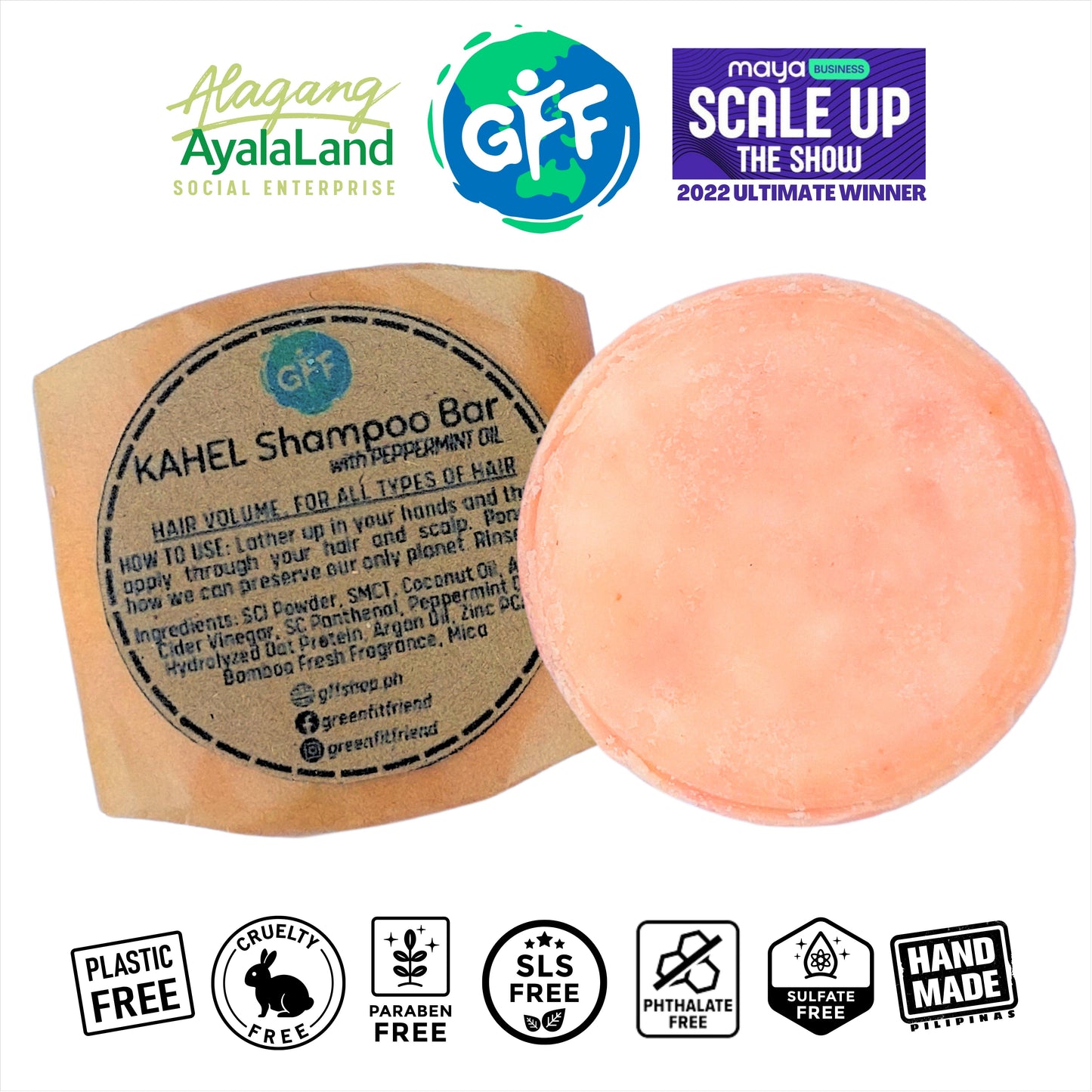 Kahel Shampoo bar for hair volume