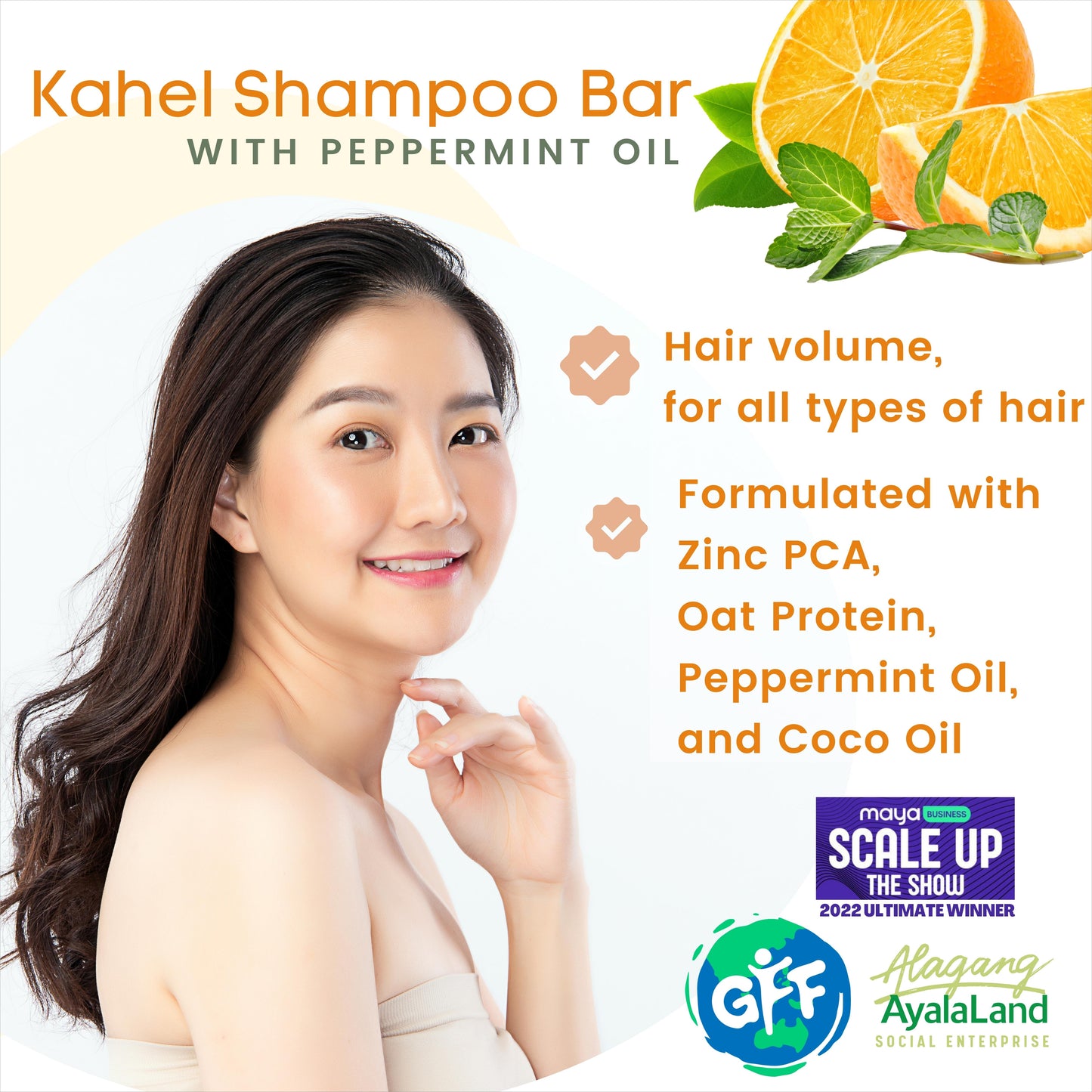 Kahel Shampoo bar for hair volume