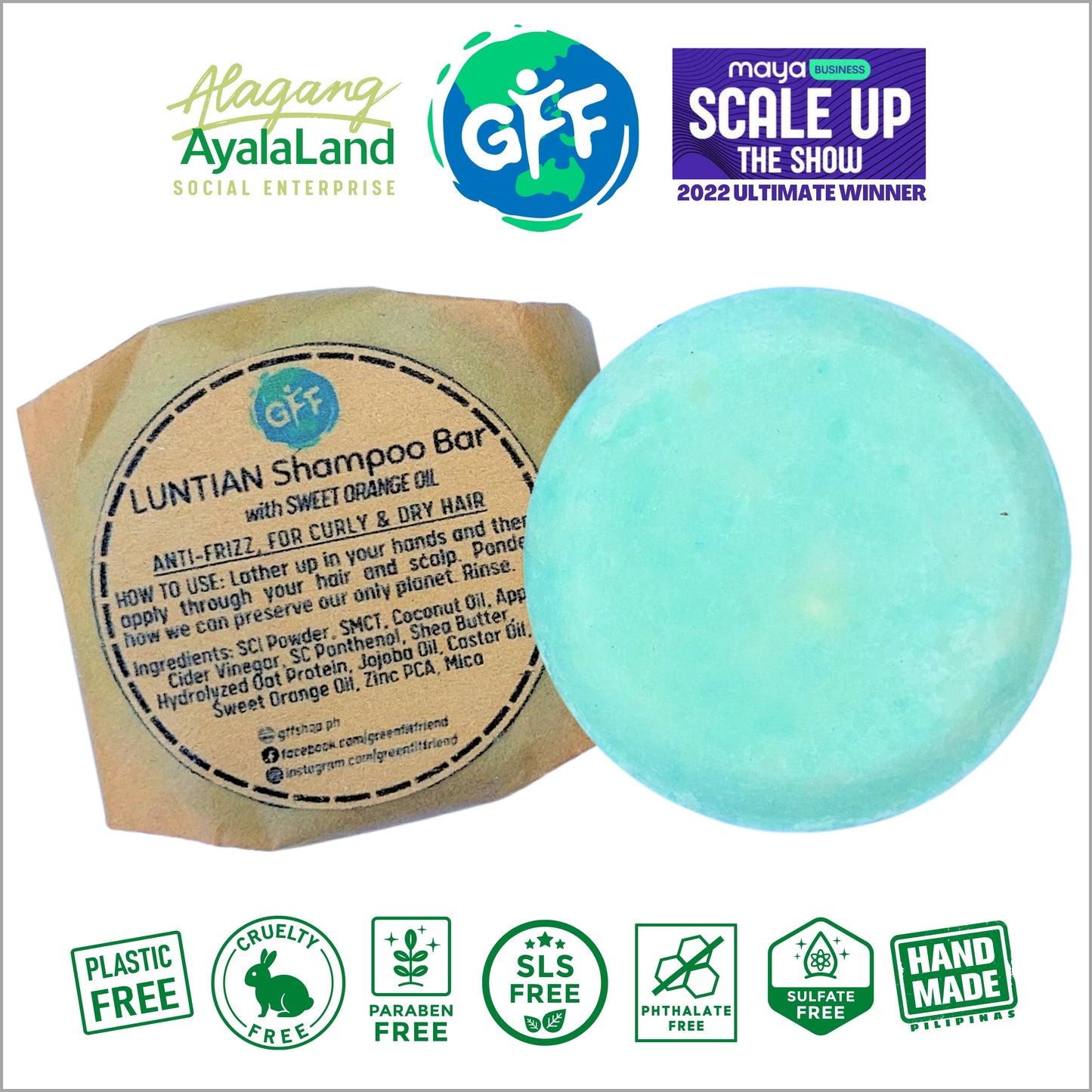 Luntian shampoo bar for curly and dry hair