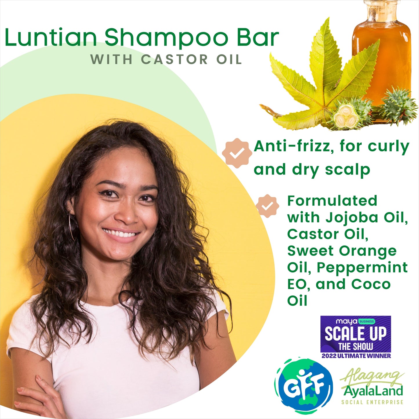 Luntian shampoo bar for curly and dry hair