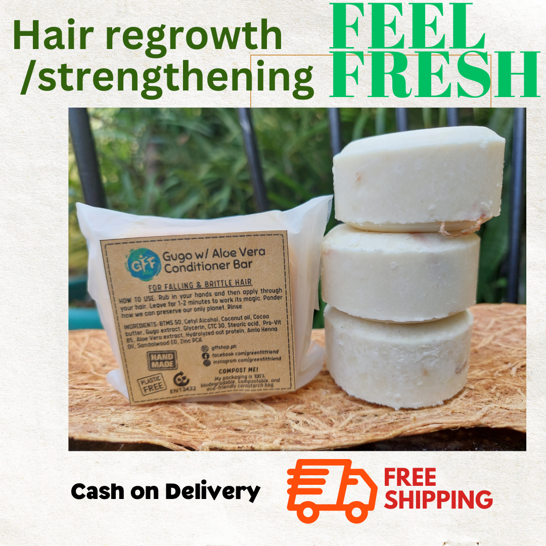 Feel Fresh with 3 Gugo Shampoo bar and 1 conditioner for Hair fall