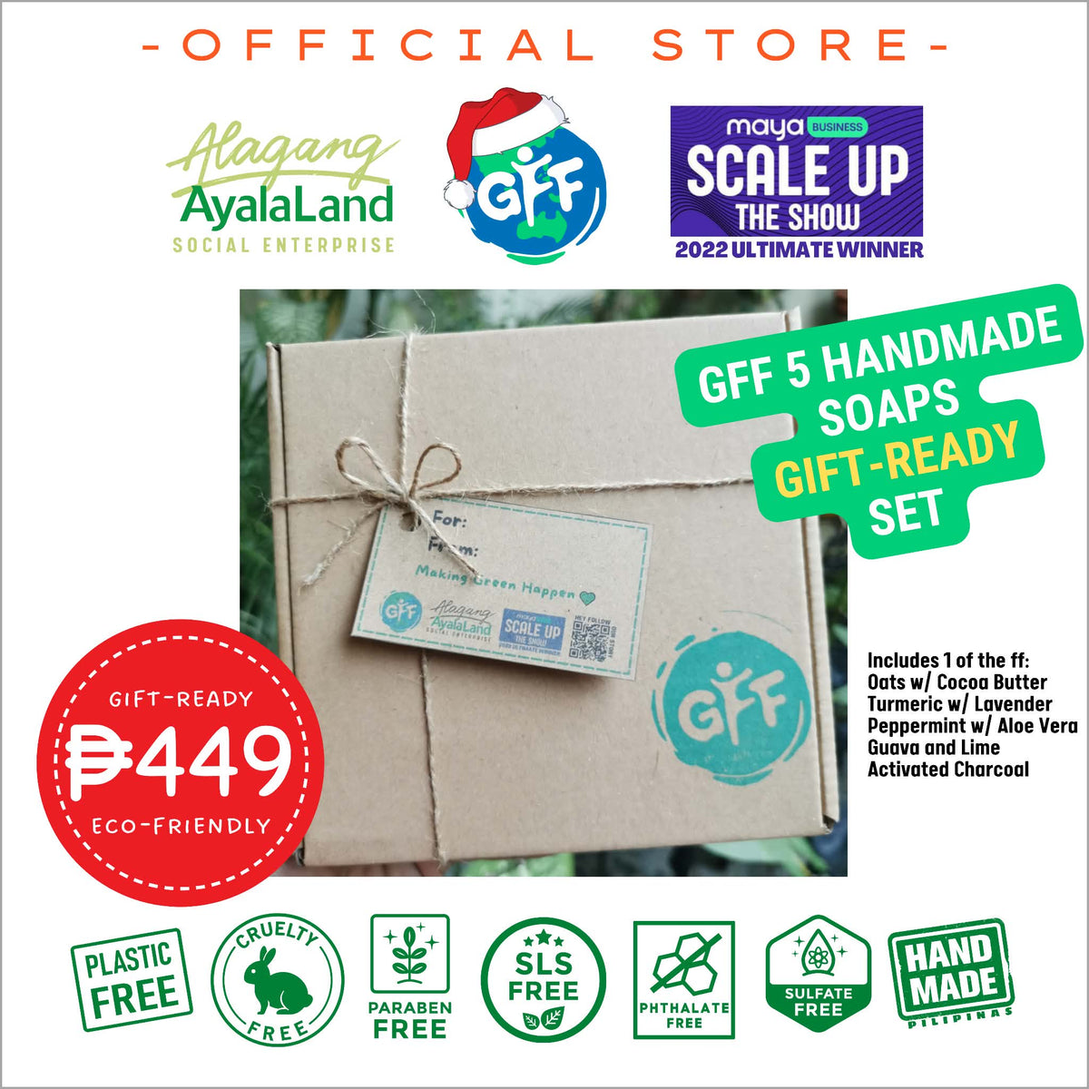 Super sale assorted natural handmade soaps (5 pieces)