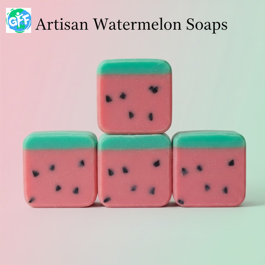 Artisan Watermelon Soap (bundle of four)