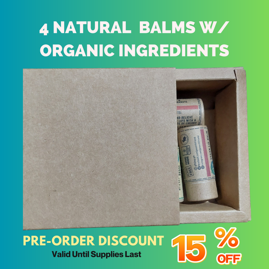 Pre-order Natural Lip balms with Organic Ingredients